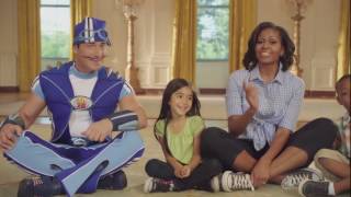 Michelle Obama & LazyTown's Sportacus Let's Move Commercial - Duck Duck Chicken 1080i HDTV