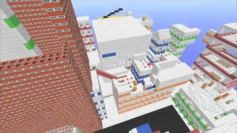 (Minecraft)TNT Exploding A Huge City!