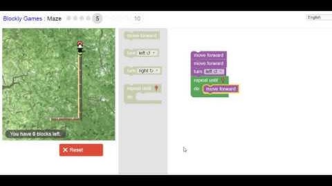 Blockly Maze Level 5 Solution