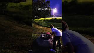 (2,000) round fire-cracker barrel 💣. #fireworks #firecracker.