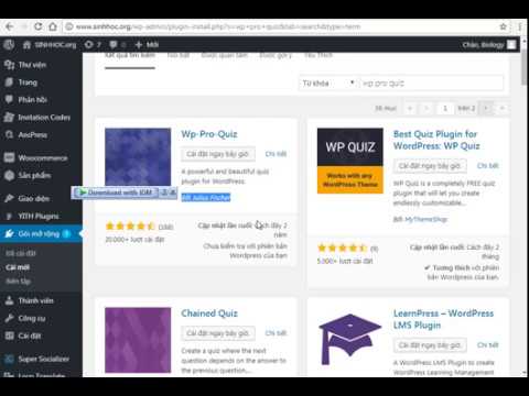plugin wordpress แนะนํา  2022  Hướng dẫn sử dụng plugin trắc nghiệm Wp Pro Quiz để tạo bài kiểm tra trắc nghiệm online