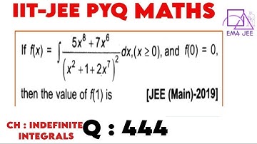 If `f(x) = int(5x^(8)+7x^(6))/((x^(2)+1+2x^(7))^(2))dx, (x ge 0)`, and f(0) = 0, then the value