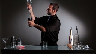 How to Do a Flip to Pour Bottle Trick | Flair Bartending