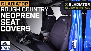 Jeep Gladiator JT Rough Country Neoprene Front and Rear Seat Covers Review & Install