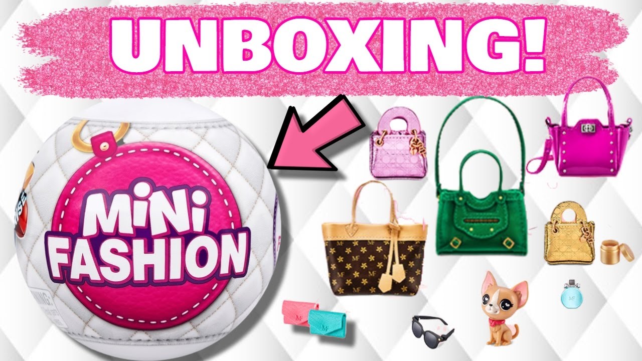 5 Surprise Mini Fashion Real Fabric Fashion Bags And Accessories Capsule  Collectible Toy By ZURU 