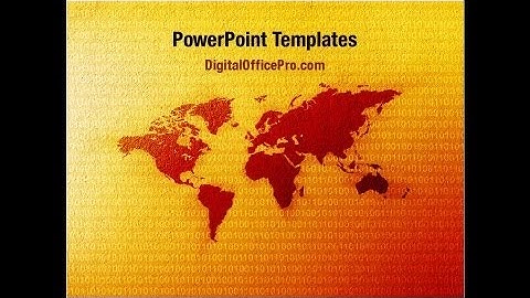 Digital Global Technologies PowerPoint Template Backgrounds - DigitalOfficePro #09201