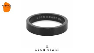 ライオンハート LION HEART デュオリング エンビ サージカルステンレス ブラック 13号～21号 メンズ ブランド