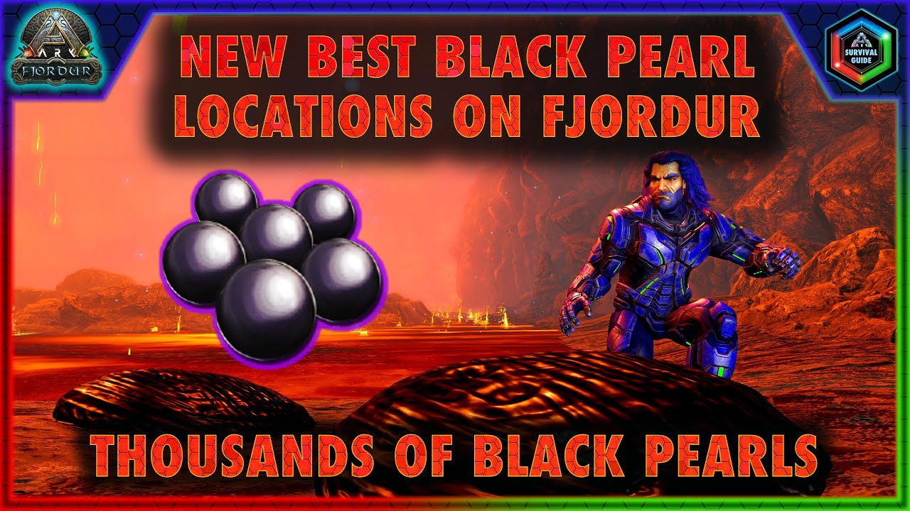 The NEW Best Black Pearl Locations on Ark Fjordur - The Easiest Safest Black Pearls