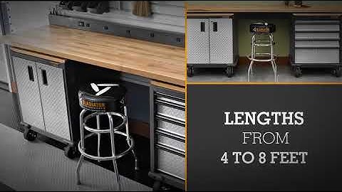 Gladiator GAWB66BAWG 66 5 Inch Bamboo Modular Workbench