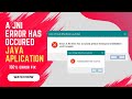 JNI error solution | Minecraft / Java Application error solve