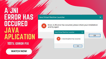 A Java Exception has occurred | JNI error solution | Minecraft / Java Application error solve