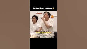 Taejin: The only bts member who doesn’t fear jin  #taejin #bts #ytshorts #btsshorts #jin #taehyung