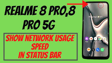 Realme 8 Pro,8 Pro 5g Net speed indicator/Realme wifi speed setting/network/ internet Speed Meter