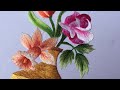 Hand Embroidery Art - Tutorial Embroidery Flower Vase