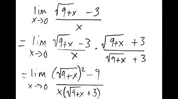 Find limits involving radicals
