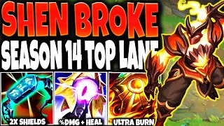 My New Immortal Shen Build Guide Broke Season 14 Top Lane and OUTDAMAGED ALL 🔥 | LoL s14 Gameplay