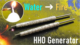 Turning Water Into Fire - HHO Generator