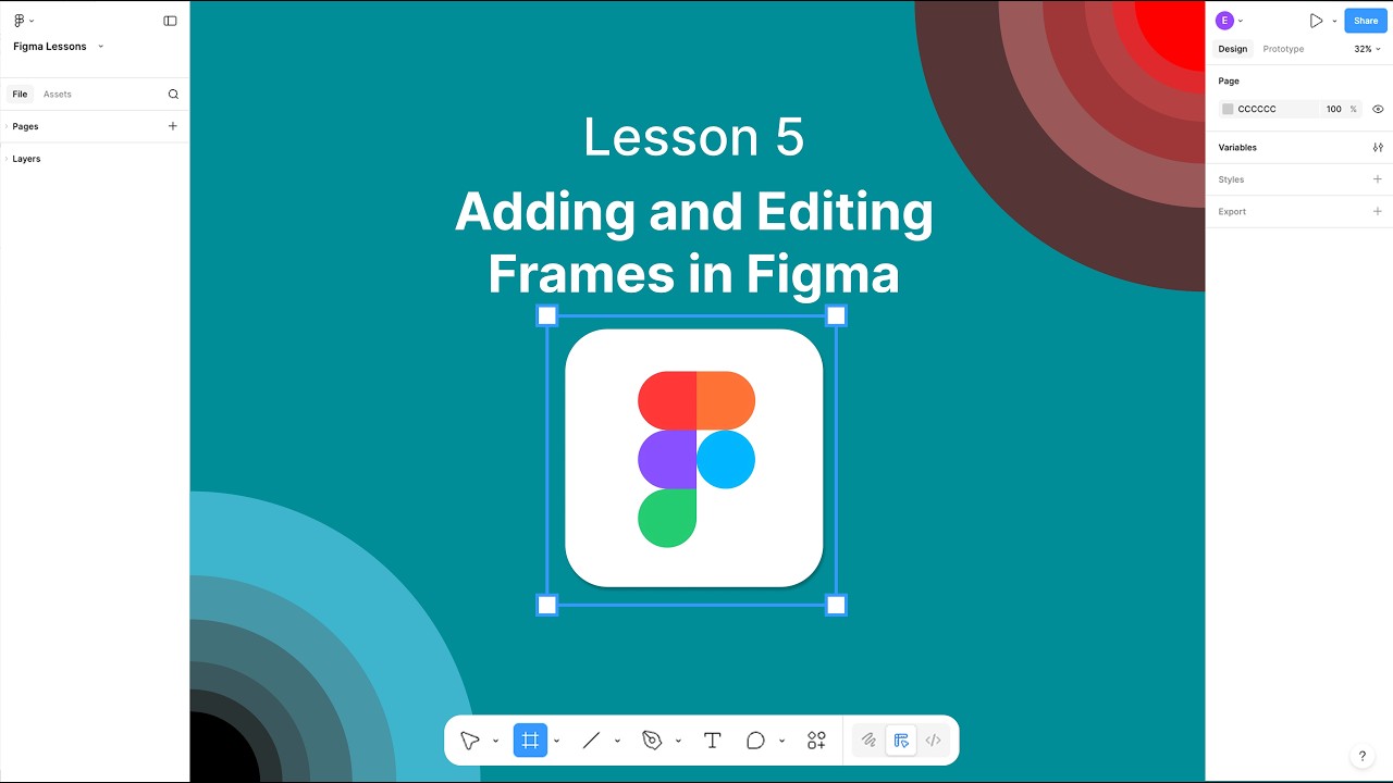 Lesson 5 - Adding and Editing Frames in Figma - YouTube