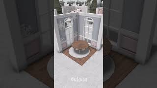 winter dining room idea! | 25 winter/christmas build ideas advent day 12! #shorts #bloxburg