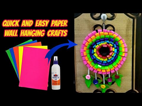 Unique Wall Hanging || Quick and Easy paper Wall Hanging Crafts @UJANCREATIONS