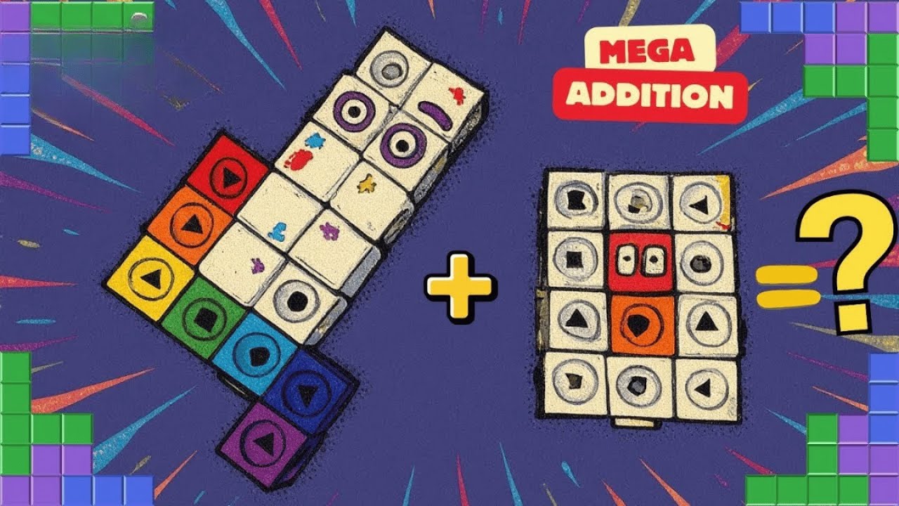 Numberblocks Mega Addition Challenge | Add Big Numbers Fast! # ...