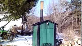 Heatmor outdoor wood boiler furnace 200 css - YouTube