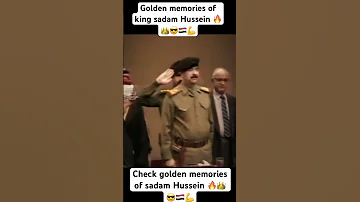 Check The Golden Memories Of King Sadam Hussein Youtubeshorts صدام حسين Youtube 