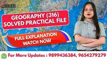 NIOS Geography Practical File 2025 | Full Guide to Make File | Practical 316 #nios #nios2025