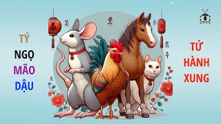 What does the Tý Ngọ Mão Dậu four-element conflict mean?