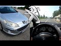 Peugeot 407 20i 2007 134hp  pov test drive  acceleration