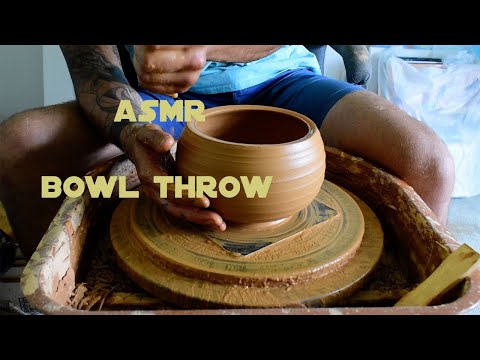 Throwing and Turning a Pottery Bowl with Cross-sections — ASMR Version 