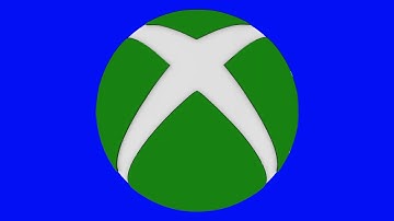 XBOX Blue Screen Logo Loop Chroma Animation