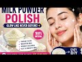 Milk powder whitening skin polish for fair spotless skin |skin polish| @memona muslima