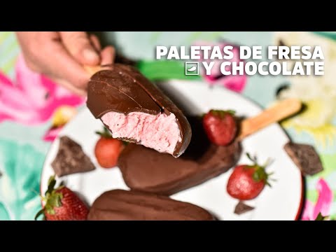 Aprende a preparar paletas heladas de fresa 🍓 | #chilantojos | CHILANGO