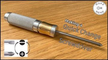 Mini lathe project: Making a screwdriver with interchangeable drive tips