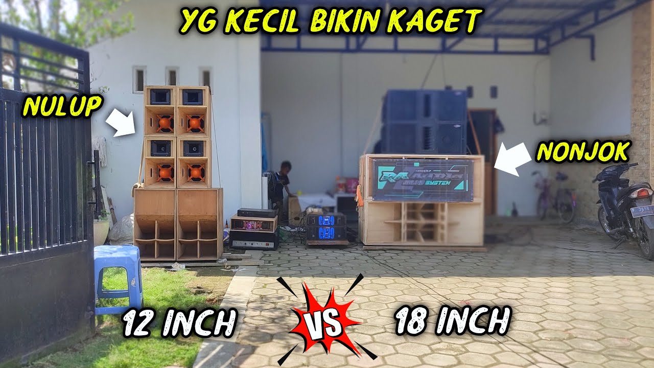 YG KECIL BIKIN KAGET 👀 12 INCH vs 18 INCH SUBWOOFER ADU BATTLE MINIATUR SOUND HOREG CLA