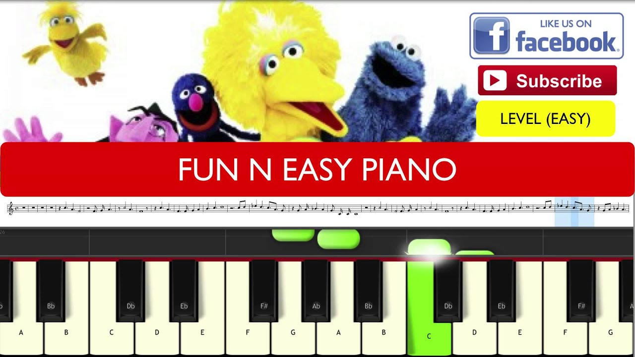 Текст песни easy. Theme Song. Улица СИЗАМ Ноты доя пианино. Sesame beginnings beginning together. Easy Level.