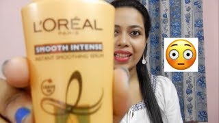 Loreal smooth intense hair serum review || Tea & Talk with Shree