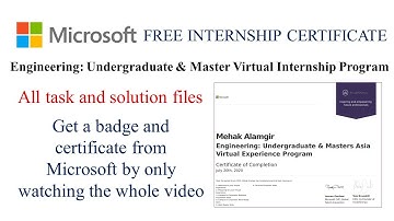 Microsoft Internship Certificate | Inside Sherpa Free Internship Certificate