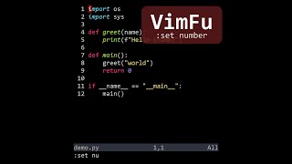 VimFu — :set number