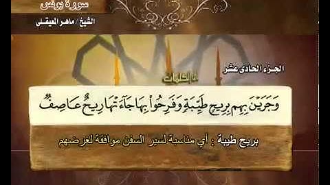 القرآن الكريم الجزء الحادي عشر 11 الشيخ ماهر المعيقلي