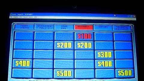 Jeopardy! SEGA CD Gameplay 1 (Third and Final Redemption) Part 2