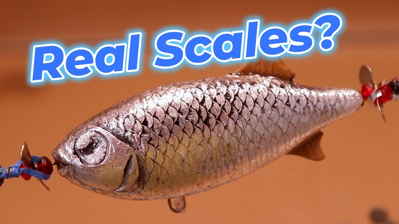 How to Add Realistic Fish Scales to Handmade Fishing Lures (Saltwater Baitfish Look!) 