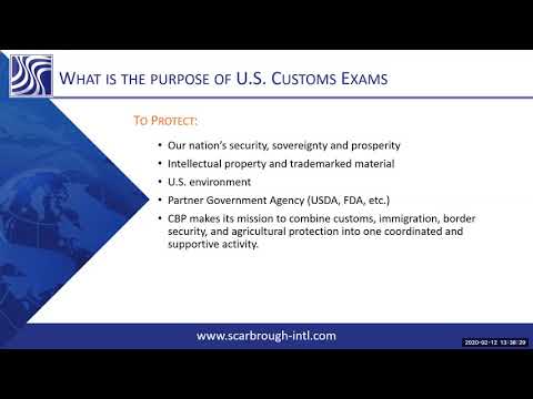 US Customs Exams