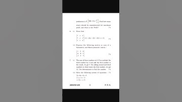 Business Mathematics question paper 2020 B.Com 1st sem KUK