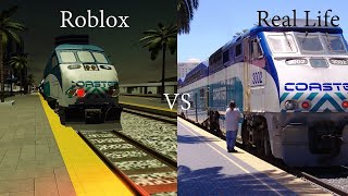 Californian train Roblox vs Real life  Part 2