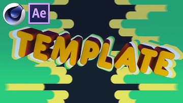 FREE 2.5D Colorful İntro Template #255 ¦ Cinema 4D ⁄ After Effects Template