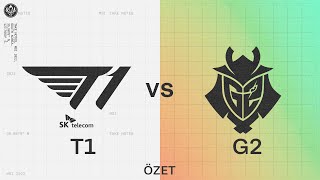 T1 (T1) vs G2 Esports (G2) 1. Maç Özeti | MSI 2022 Yarı Finali