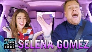 Selena Gomez Carpool Karaoke(James calls on Selena Gomez to help him carpool to work, but not without a stop at an amusement park and a drive-thru first. Song list: 