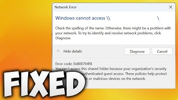 How to Fix Windows Cannot Access Network Error code 0x800704f8 - Solve 0x800704f8